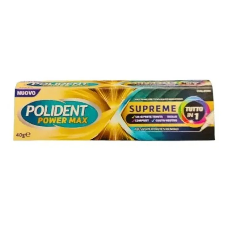 Polident Power Max Supreme 40G Super Tenuta