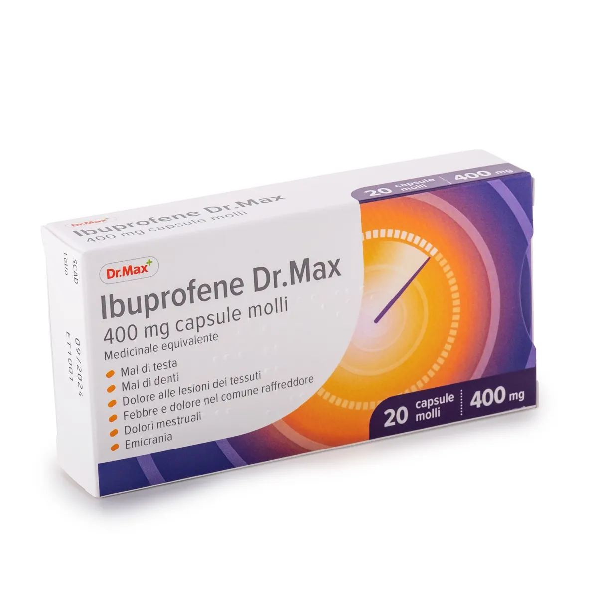 Dr.Max Ibuprofene 400 mg 20 Capsule Molli
