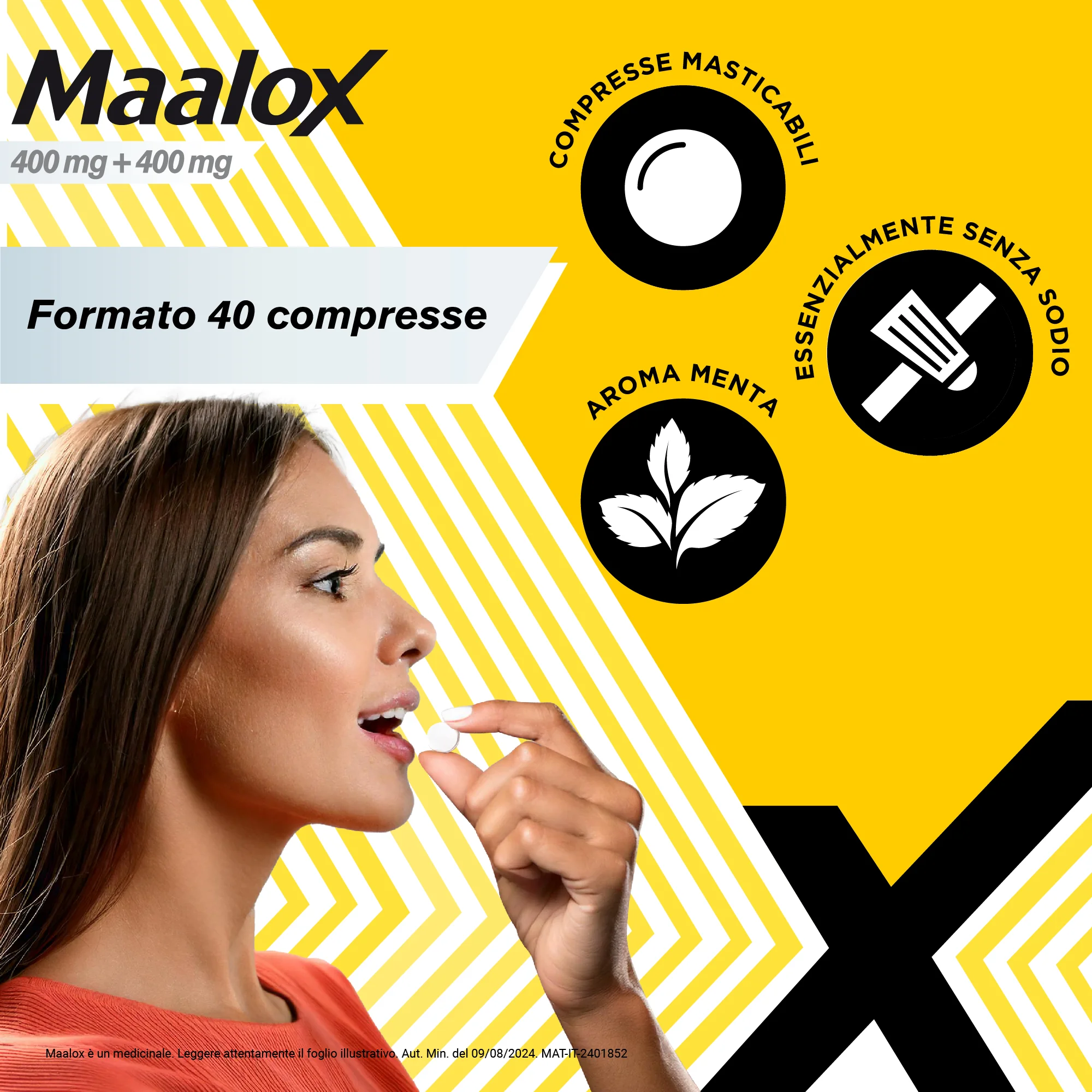 Maalox Compresse 40 Compresse Masticabili Antiacido
