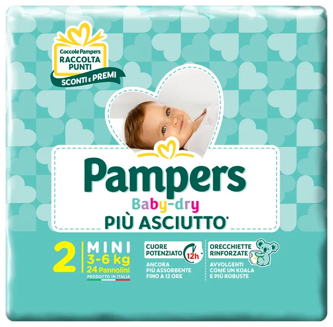 Pampers Bd Downcount Mini 24 Pezzi