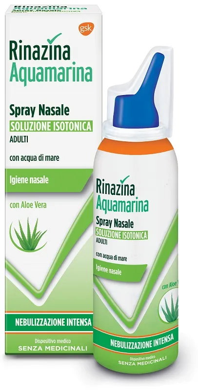 Rinazina Aquamarina Spray Nasale Isotonico Intenso 100 ml