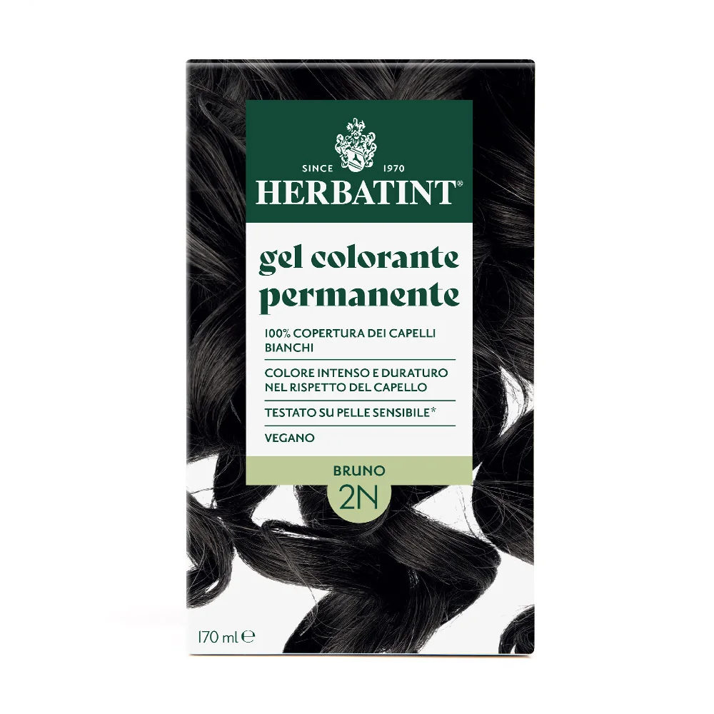 Herbatint Gel Colorante Permanente 2N Bruno 170 Ml Colore Intenso e Duraturo