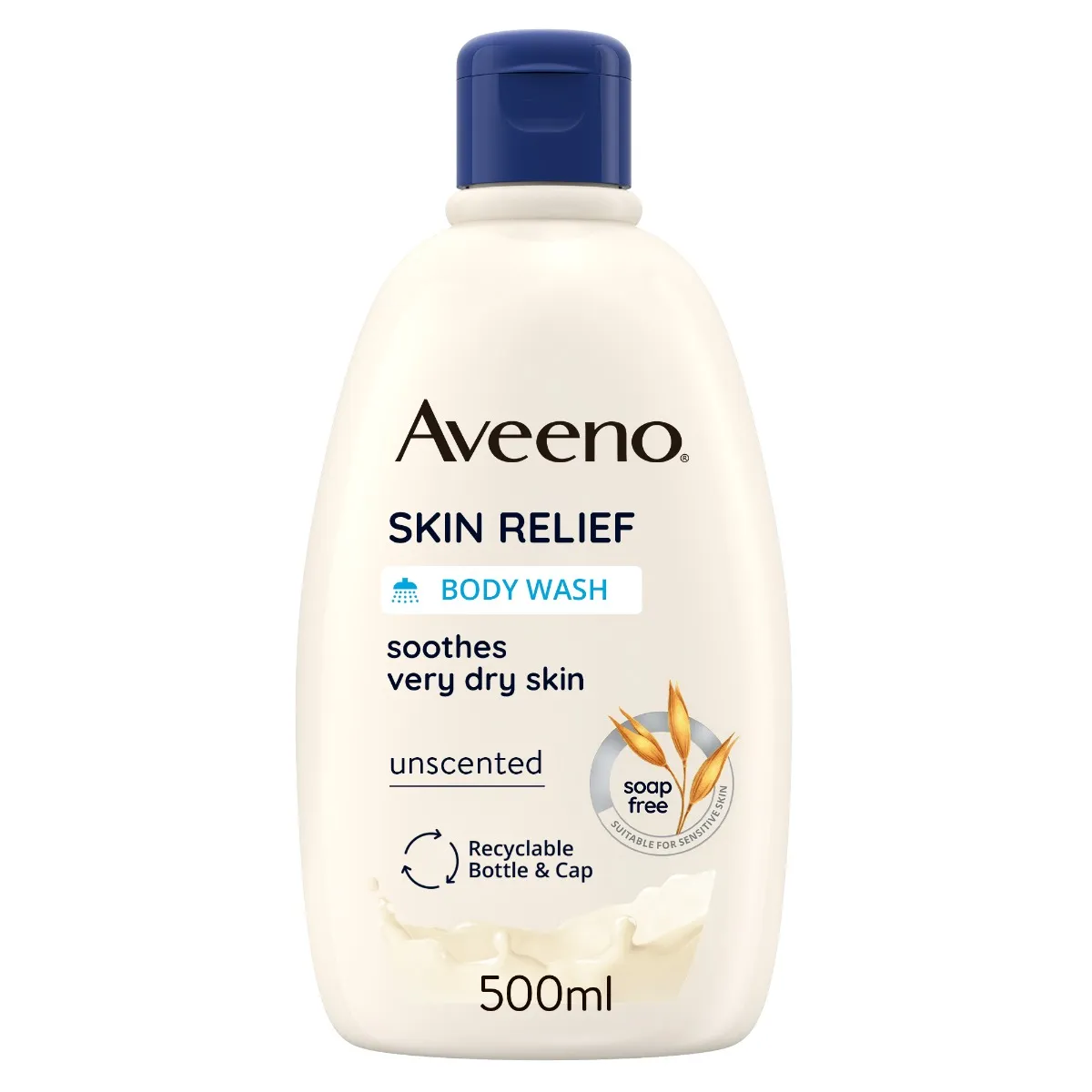 Aveeno Skin Relief Wash Bagno Doccia Lenitivo 500 Ml Formula Vegana