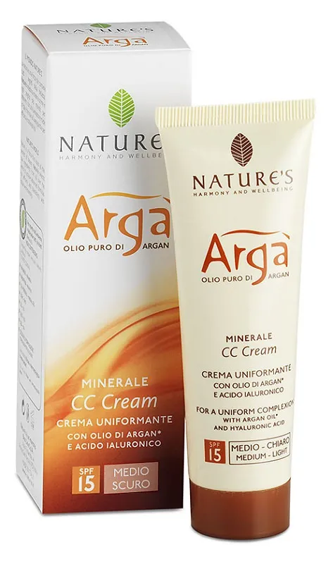 Nature's Argà  CC Crema Minerale Uniformante Medio-Scura 50 ml