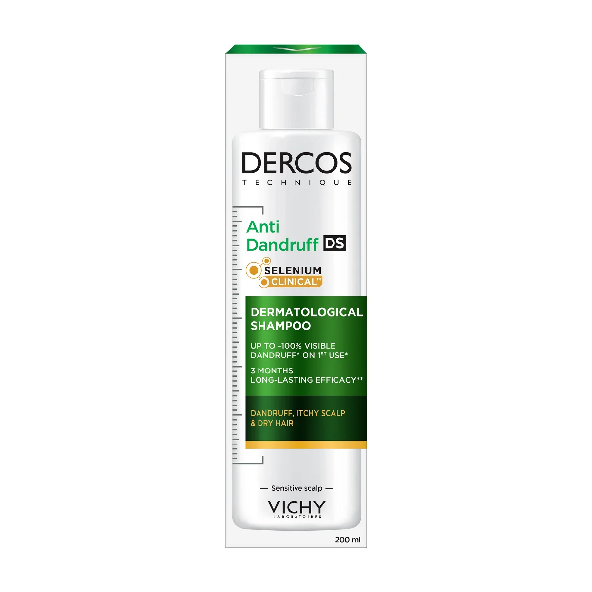 Vichy Dercos Technique Shampoo Antiforfora 200 ml Shampoo Trattante Capelli Secchi