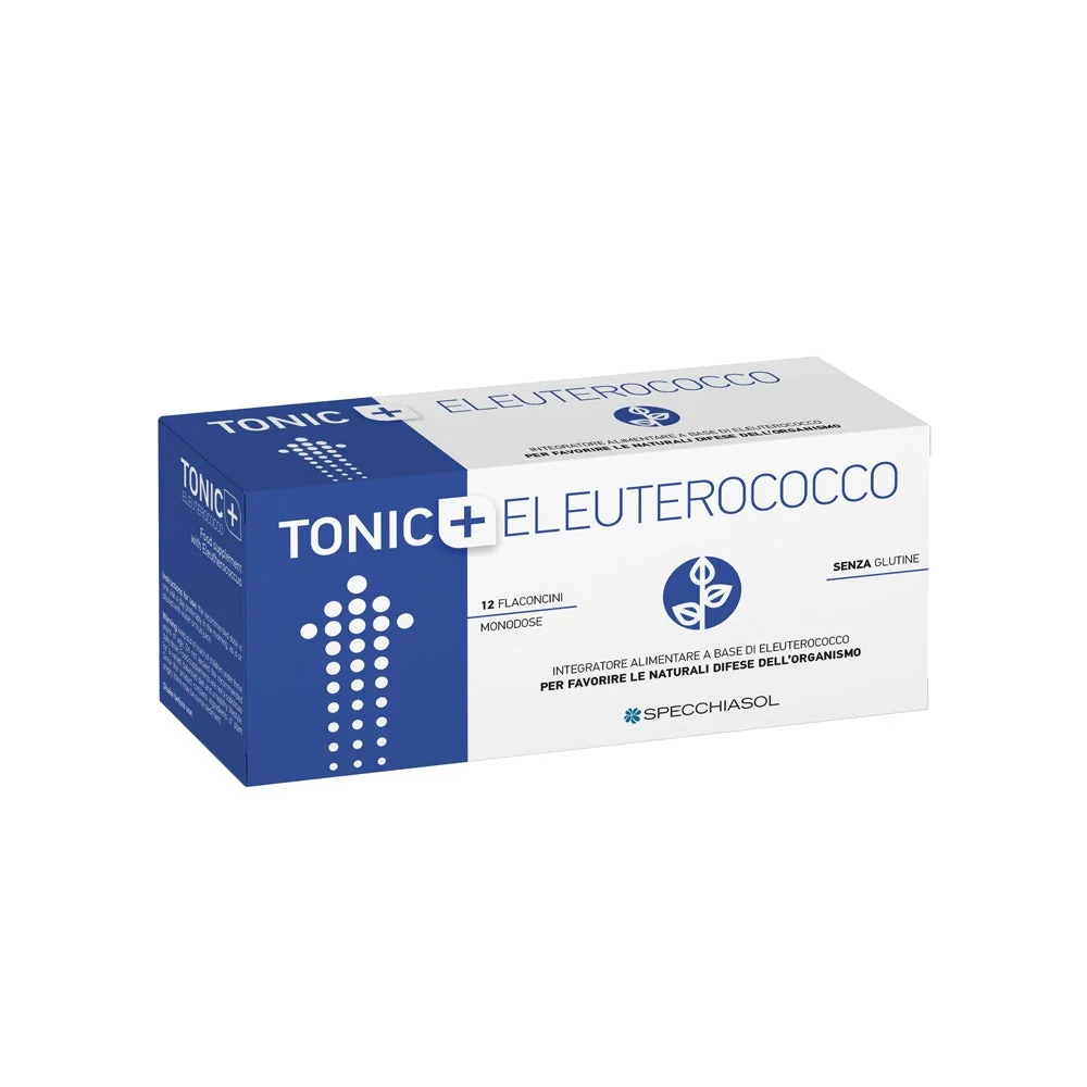 Specchiasol Tonic+ Eleuterococco Integratore Energia e Vitalità 12 Flaconcini