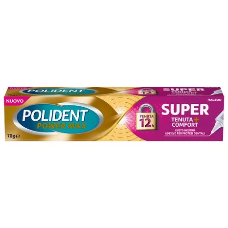 Polident Super Tenuta + Comfort 70 g Crema Adesiva per Protesi