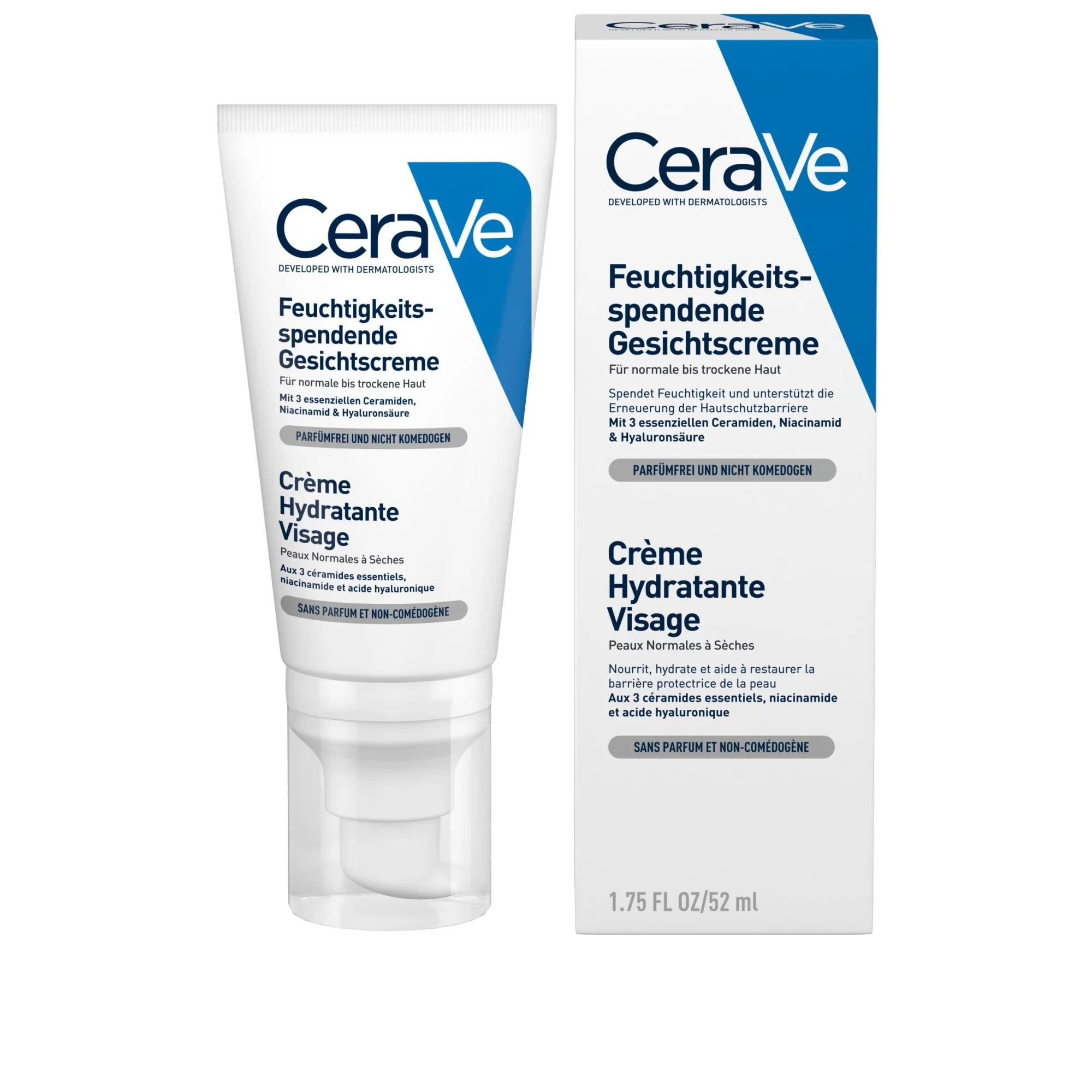 Cerave Crema per il Viso 50 Ml Idratante con Acido Ialuronico per uso quotidiano