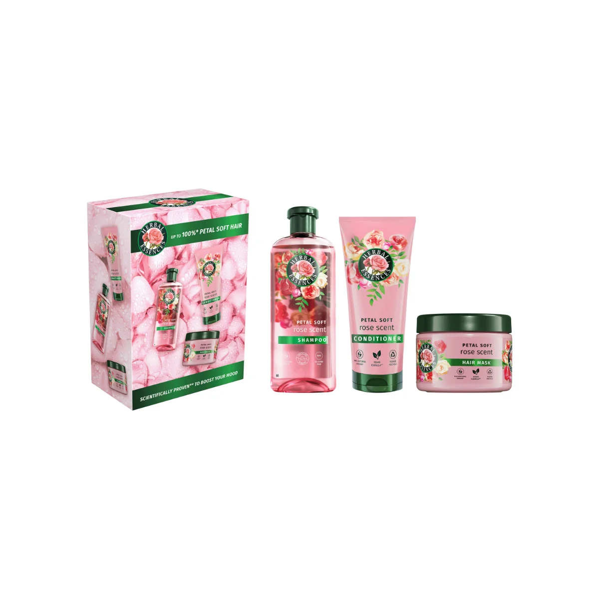 Herbal Essences Rose Set Contrasta la Secchezza dei Capelli