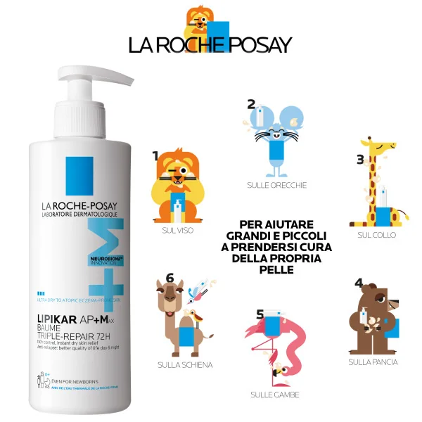 Lipikar Baume Ap+Max 400 Ml Balsamo Corpo Repilidante ad Azione Idratante