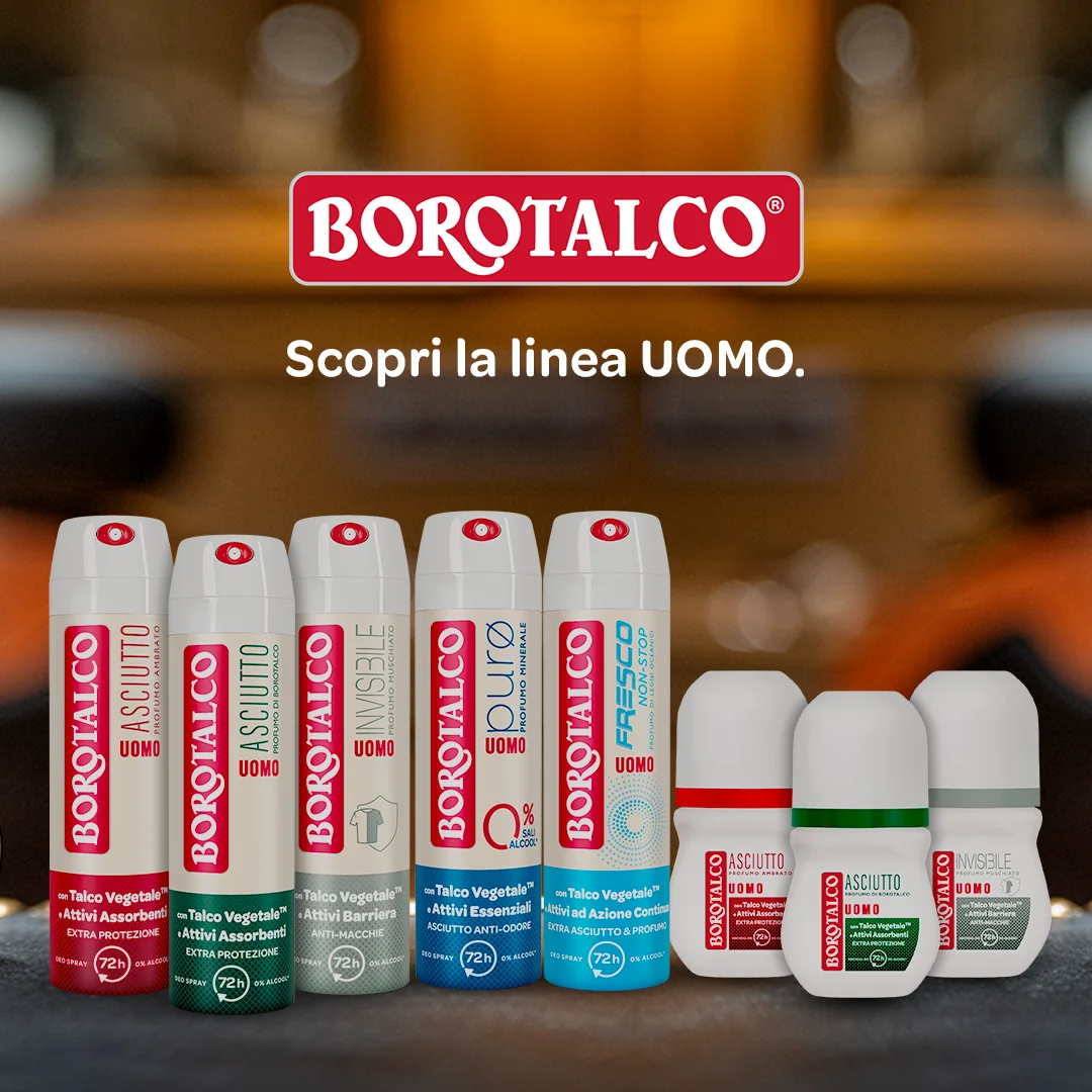 Borotalco Men Deo Spray Asciutto 150 ml Deodorante spray 72h