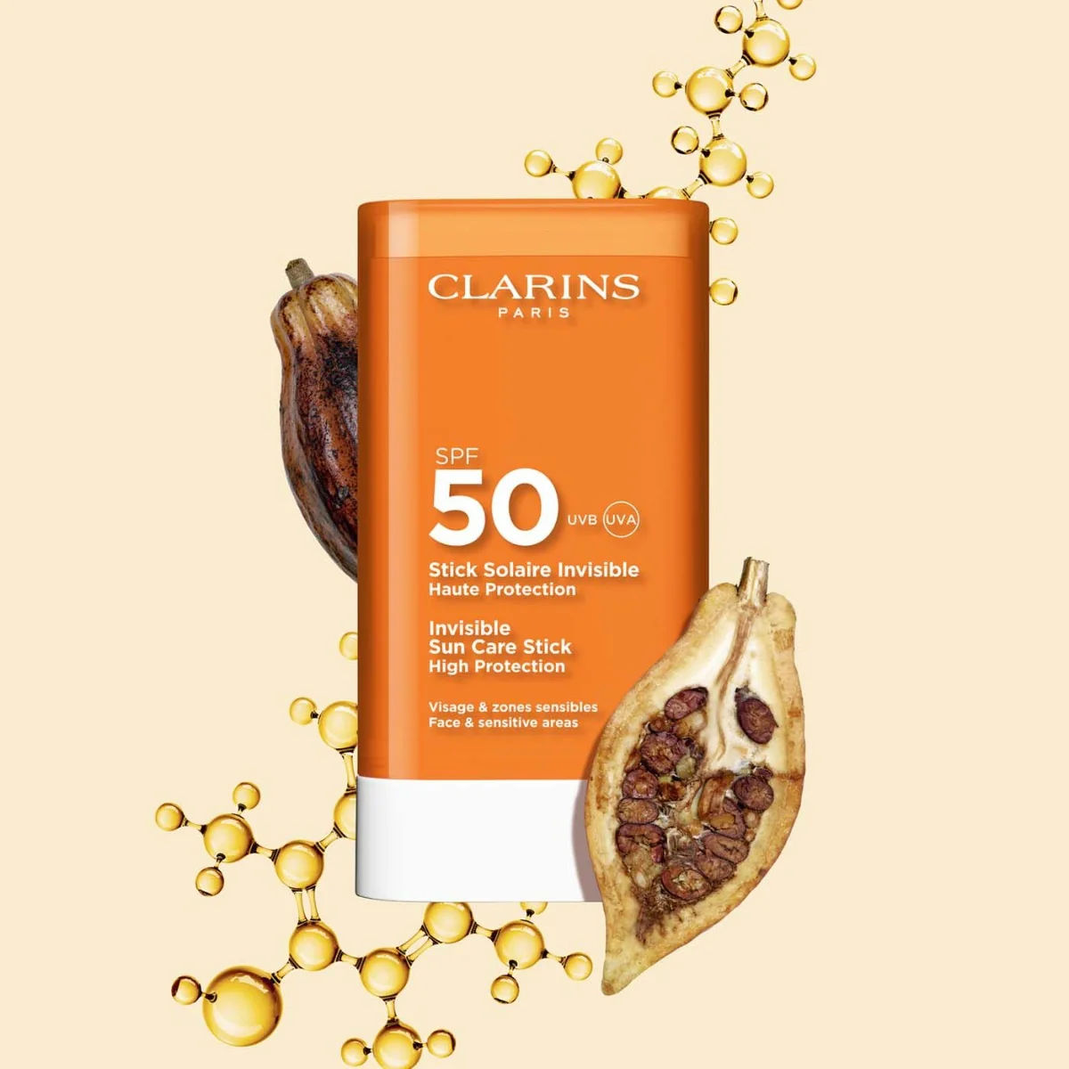 Clarins Solari Sun Stick Spf50 17G Zone Sensibili