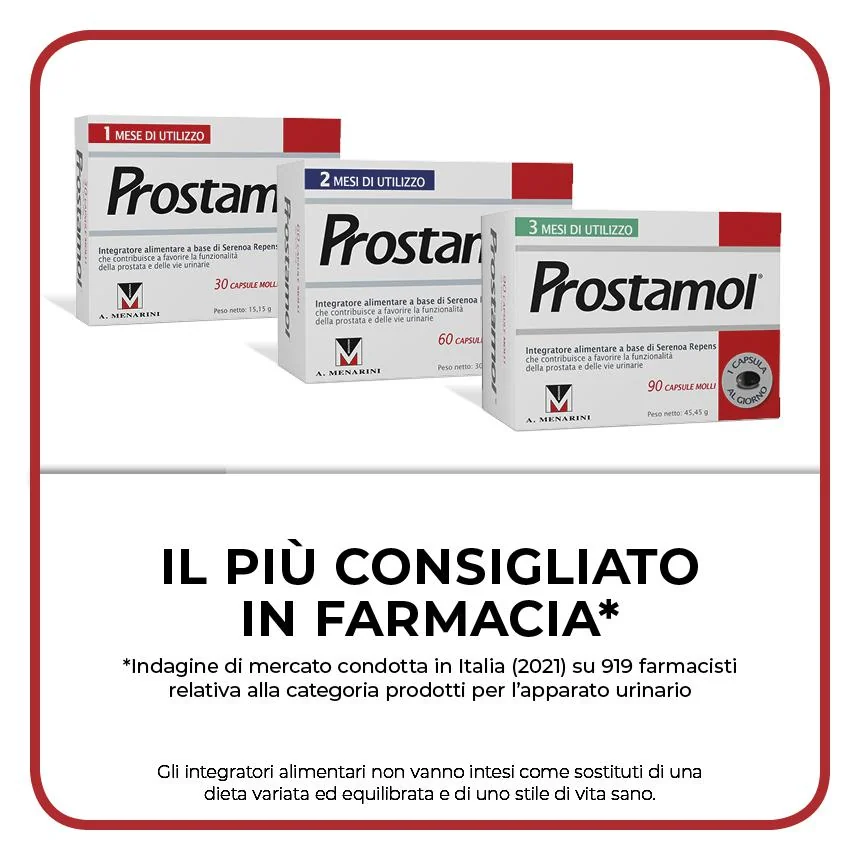 Prostamol 60 Capsule Molli Integratore Prostata e Vie Urinarie