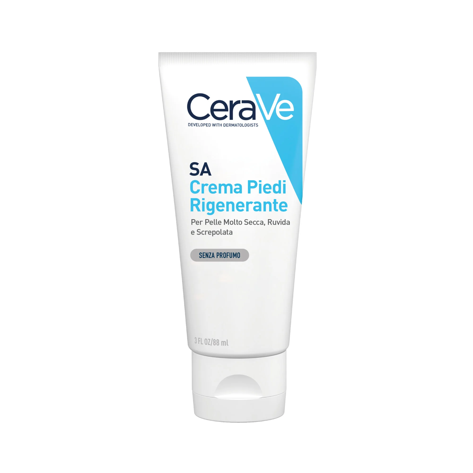 CeraVe Crema Piedi Rigenerante con Acido Salicilico 88 ml Pelle Molto Secca e Danneggiata