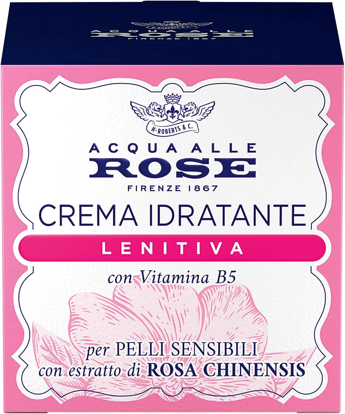 Acqua Alle Rose Crema Viso Idratante Lenitiva 50 Ml