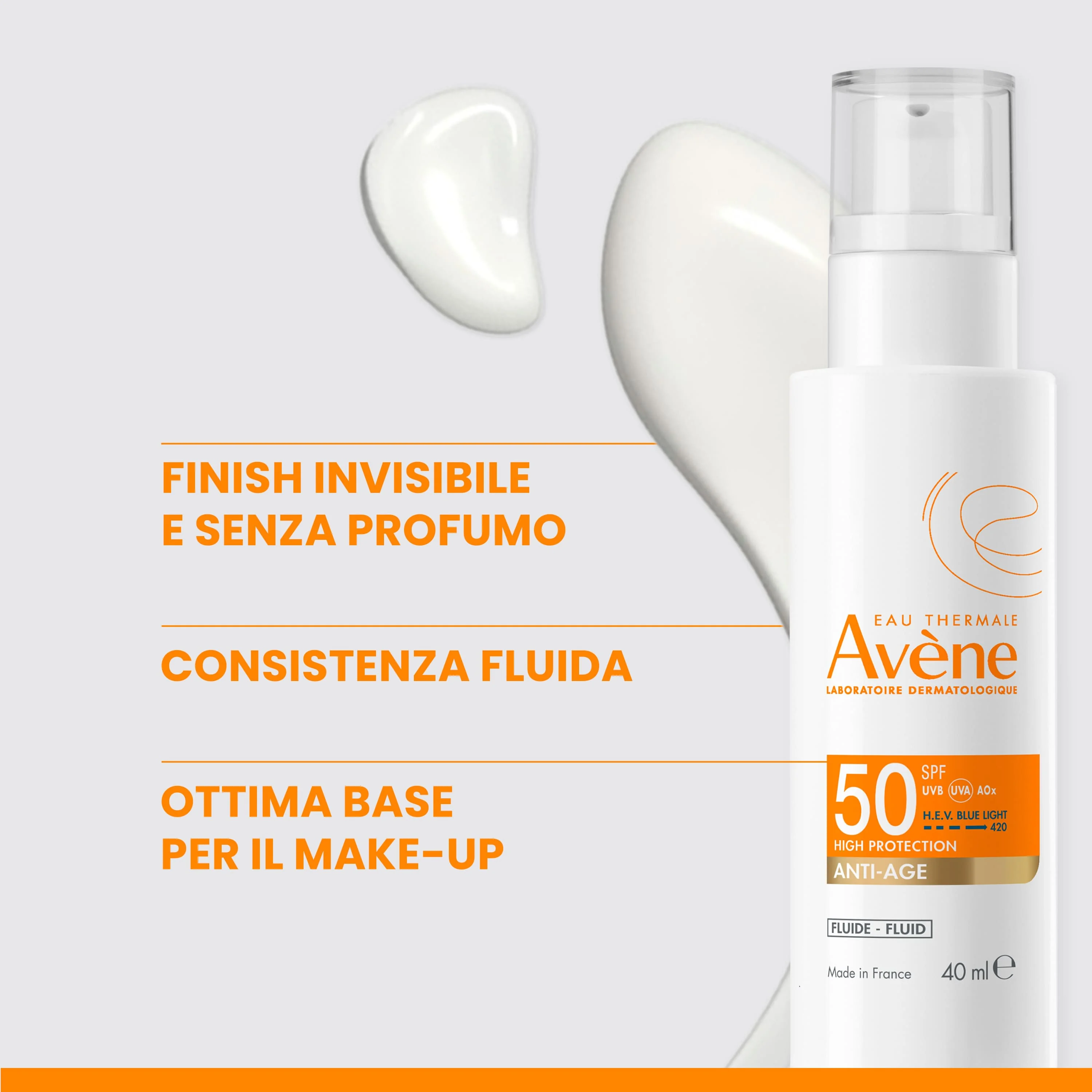 Avene Fluido Solare Anti-età SPF 50+ 40 Ml Protezione Solare