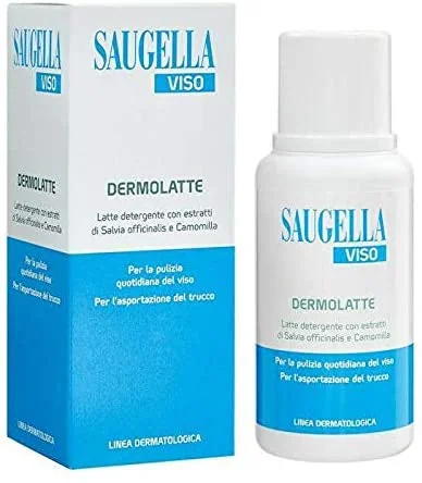 Saugella Viso Dermolatte Latte Detergente 200 ml Per Cute Delicata