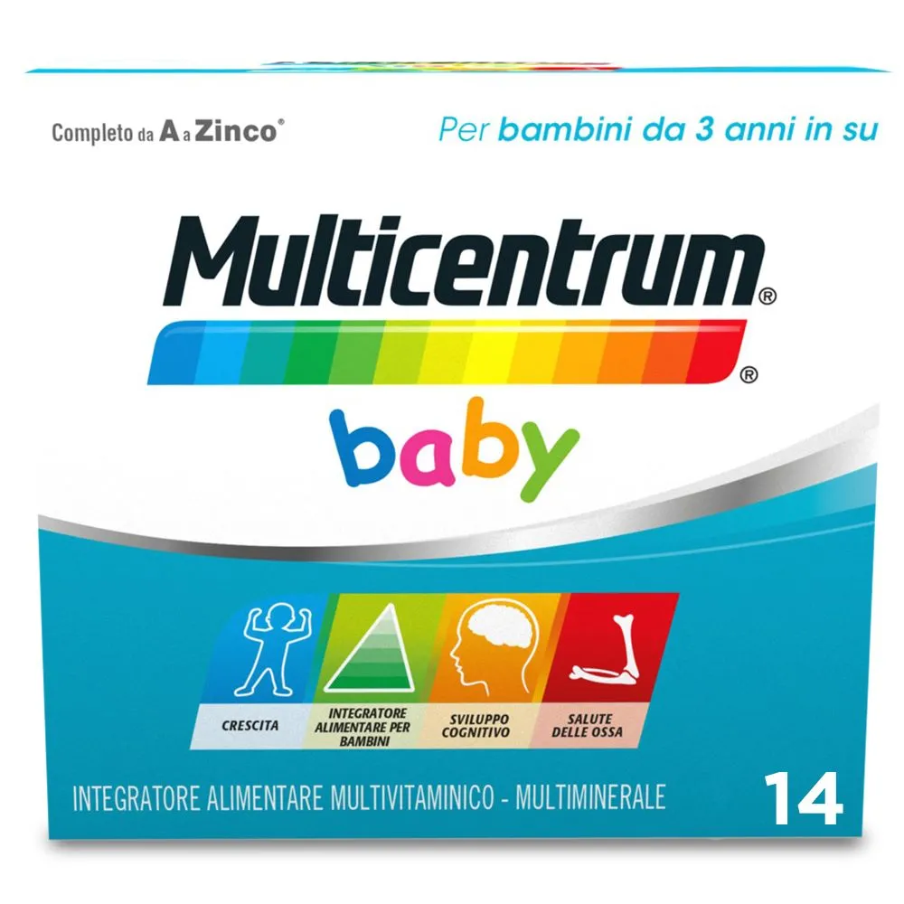 Multicentrum Baby 14 Bustine Effervescenti Multivitaminico Bambini