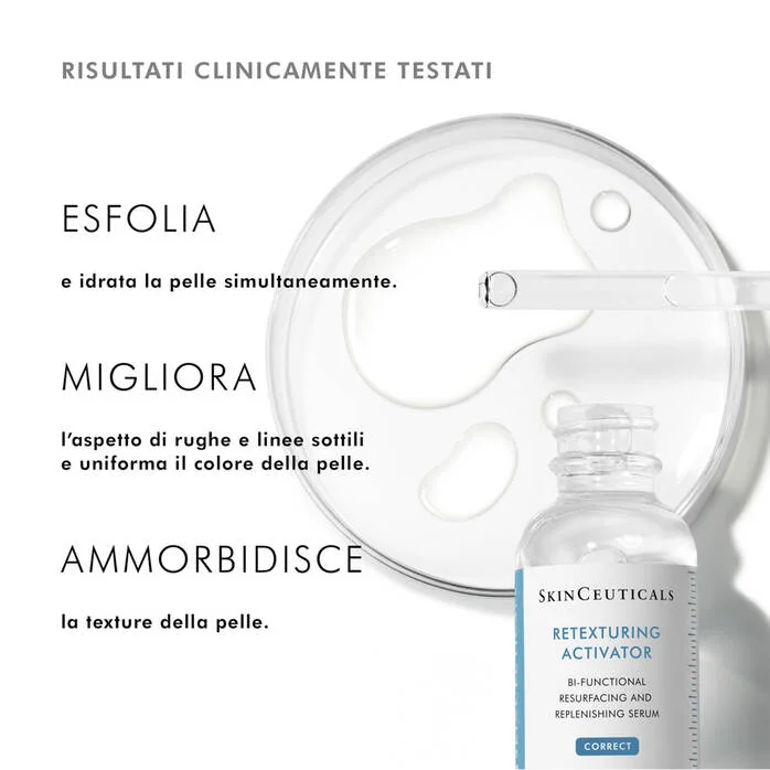 SkinCeuticals Retexturing Activator 30 Ml Siero esfoliante ed idratante a base di Acido Ialuronico