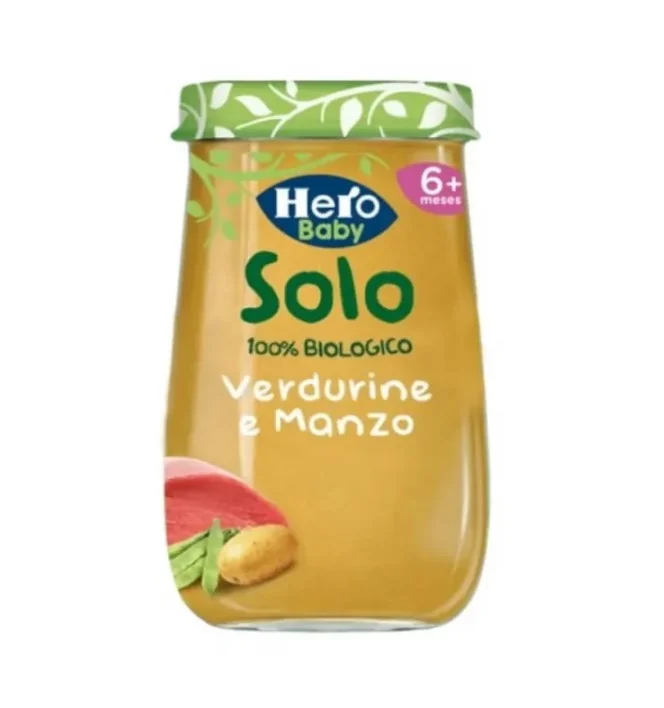 Hero Solo Omogeneizzato Verdurine Con Manzo 190 g 100% Bio