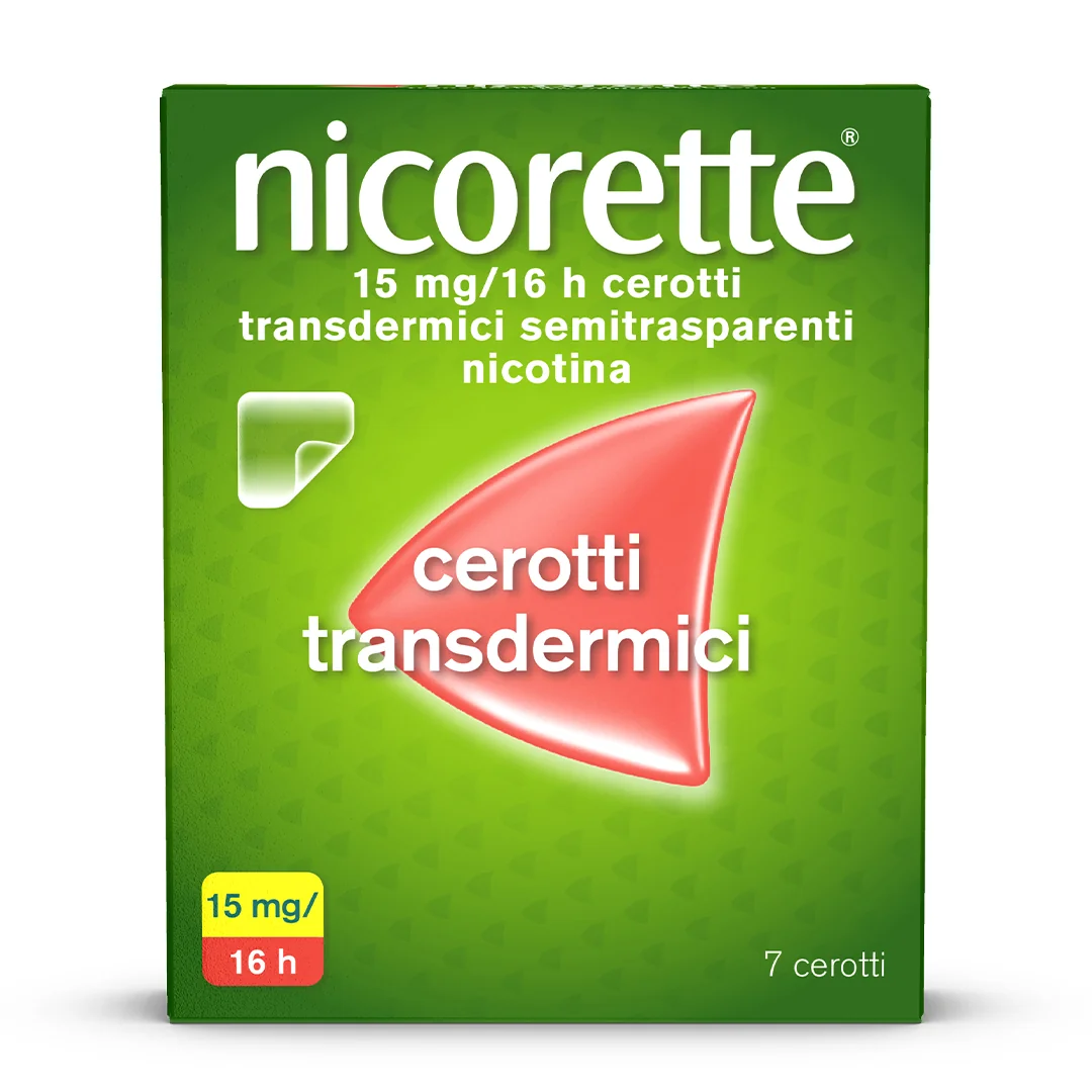 Nicorette 7 Cerotti Transdermici 15 Mg Smettere Di Fumare Per Smettere di Fumare