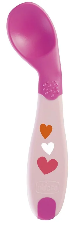 Chicco Cucchiaio Angolato 8M+ Rosa