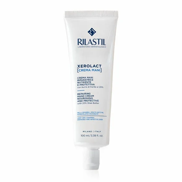 Rilastil Xerolact Crema Mani 100 ml Nuova Formula Crema Mani Riparatrice