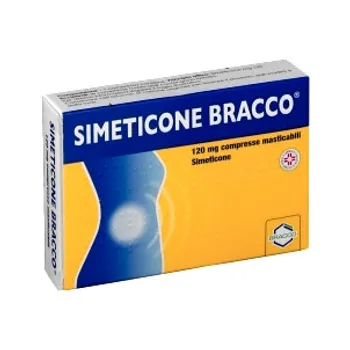 Simeticone Bracco 120 mg 24 Compresse Masticabili Elimina Gas Intestinali