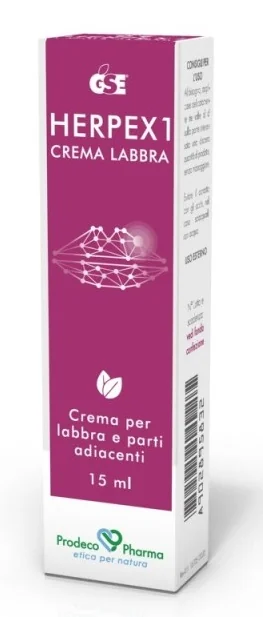 Gse Herpex 1 crema labbra 15 ml Sollievo dai sintomi dell’Herpes Labiale