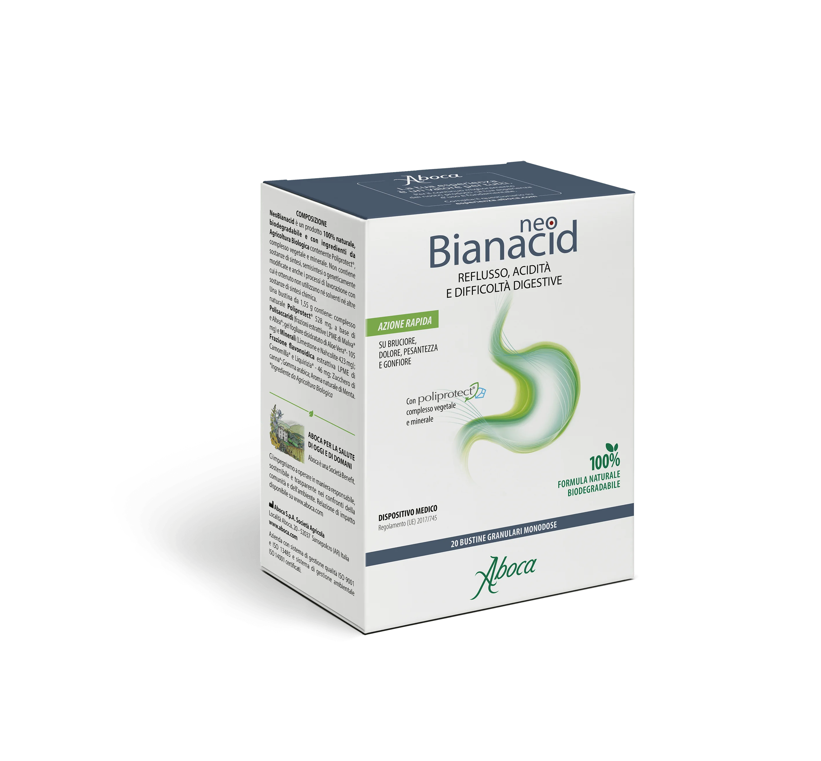 Aboca Neobianacid 20 Bustine Contro Acidità e Reflusso