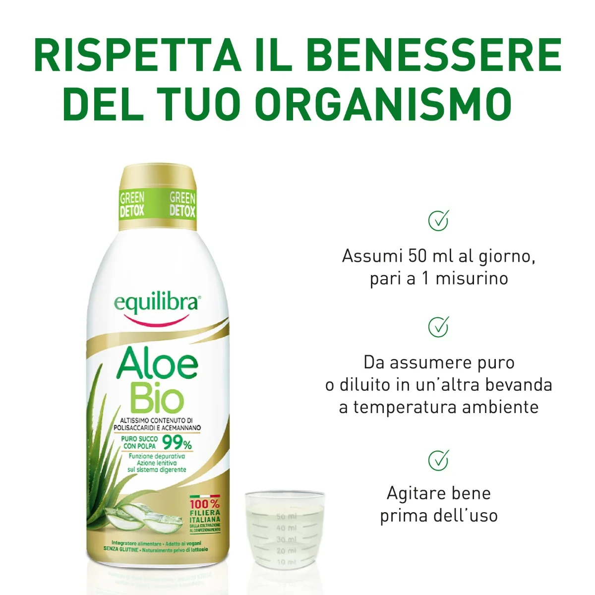 Equilibra Aloe Bio 750 Ml Succo con Polpa