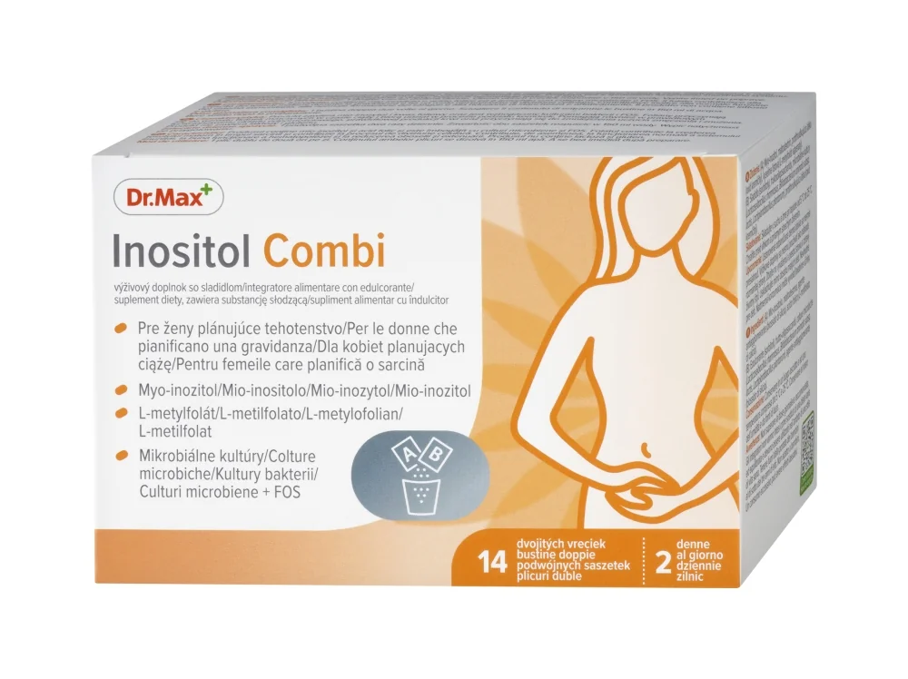 Dr. Max Inositol Combo 14 Bustine Doppie Per Donne che Pianificano la Gravidanza