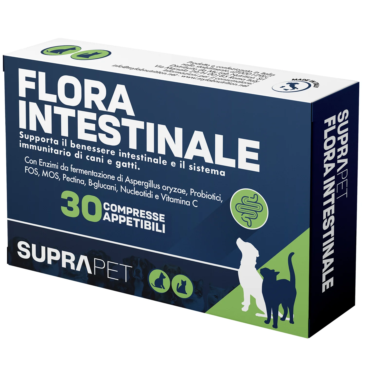 Suprapet Flora Intestinal30Cpr Con Vitamine e FOS