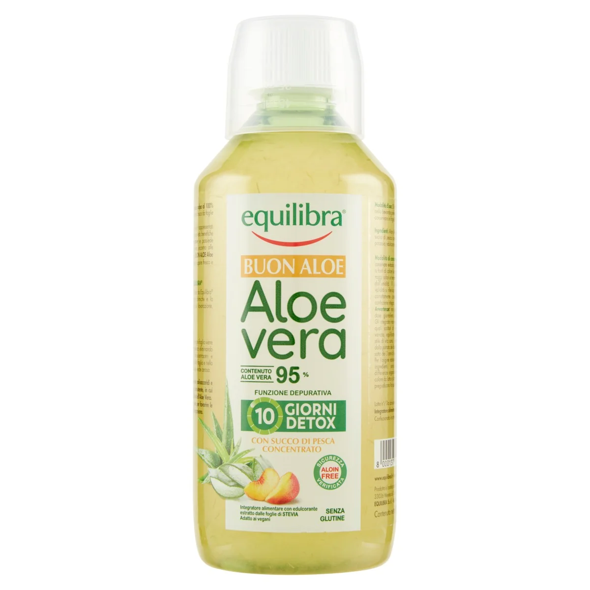 Equilibra Buon Aloe Vera 95% 500 Ml Azione Depurativa