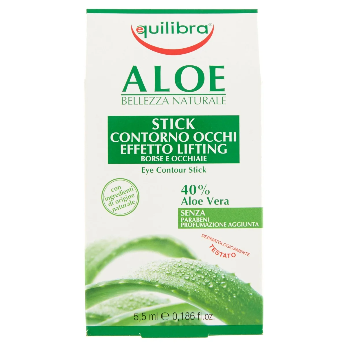 Equilibra Stick Contorno Occhi Aloe 5,5 ml Effetto Lifting