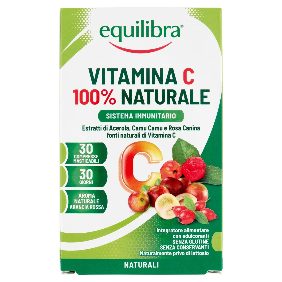 Equilibra Vitamina C 30 Compresse 100% naturale