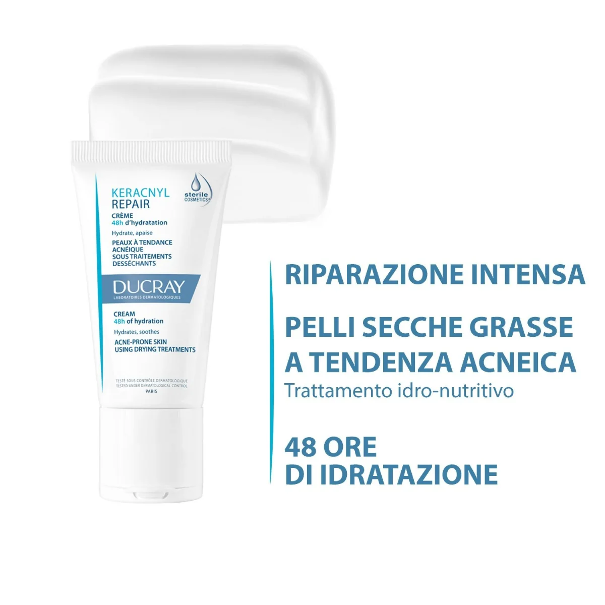 Ducray Keracnyl Repair Crema Antiacne 50 Ml