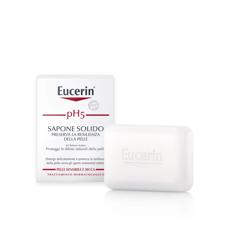 Eucerin pH5 Sapone Solido Pelle Sensibile 100 g Pelli secche, sensibili e problematiche