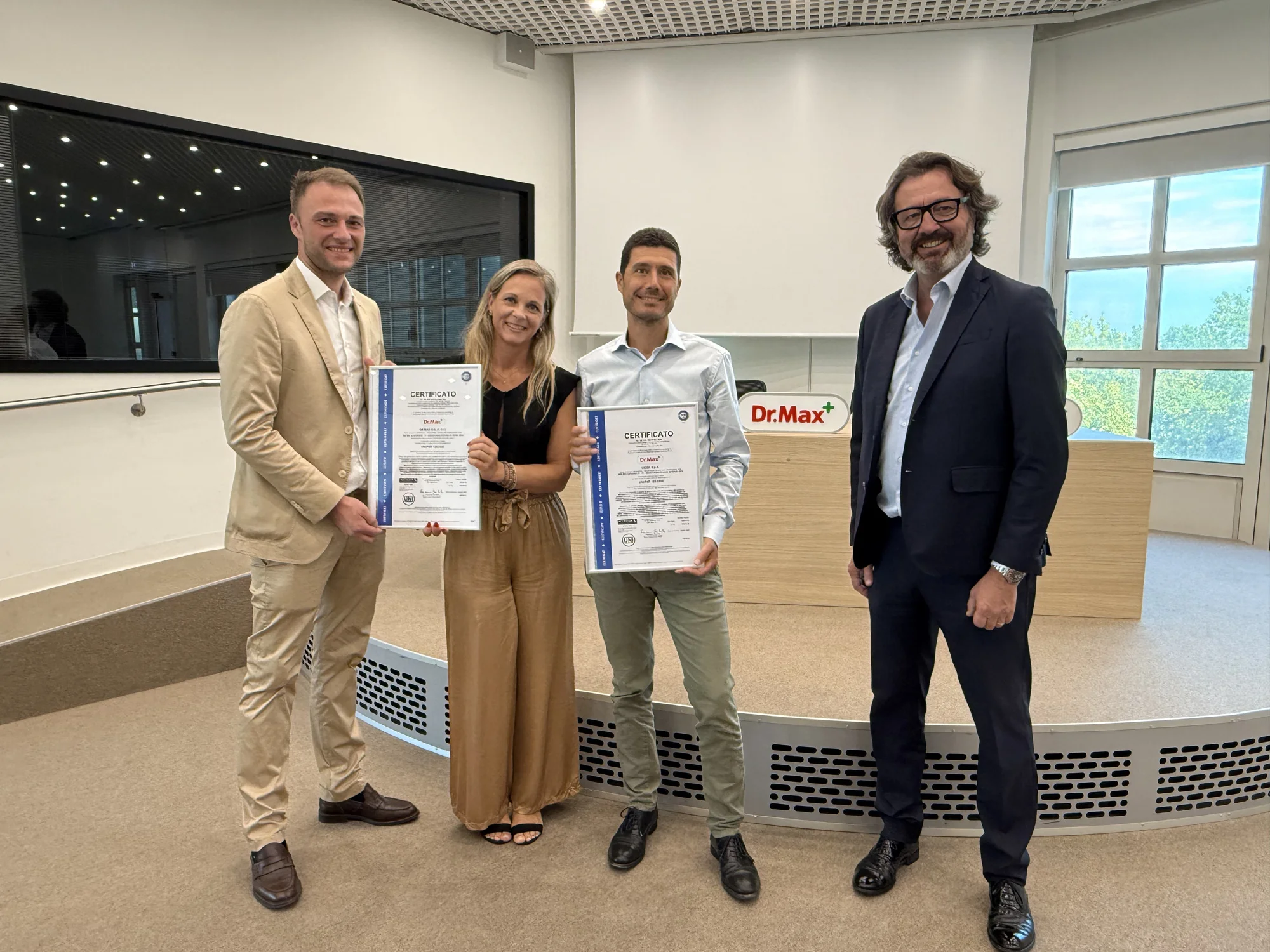 Dr. Max ottiene la Certificazione per la Parità di Genere:  inclusione, equità e rispetto al centro della cultura aziendale