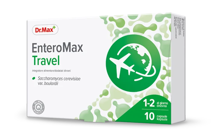Dr. Max Enteromax Travel 10 Capsule Benessere Intestinale in Viaggio