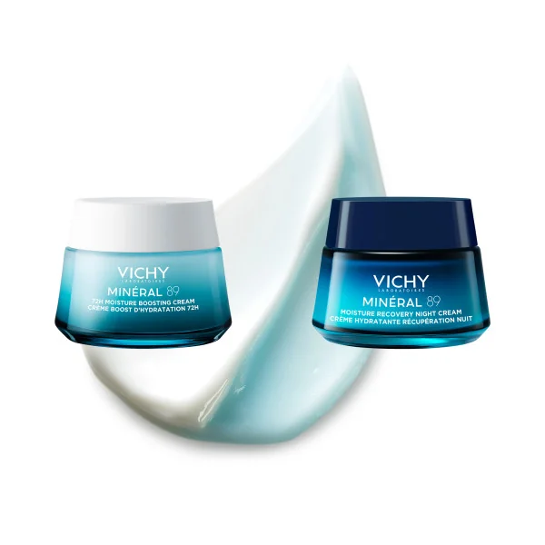 Vichy Minéral 89 Crema Viso 50 Ml Idratazione profonda 72h per tutti i tipi di pelle