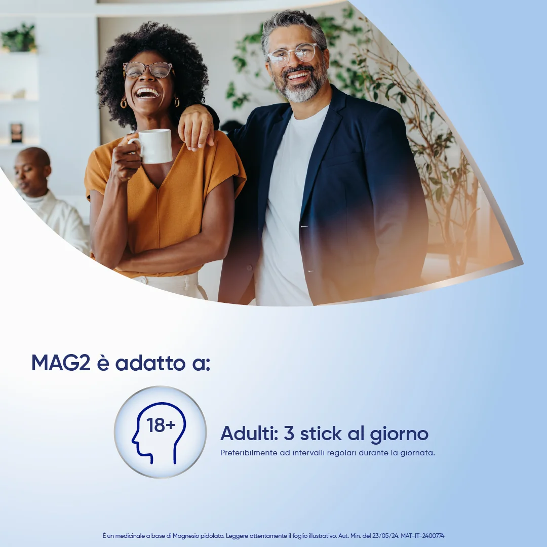 Sanofi Mag 2 Soluzione Orale 20 Stick 10 ml Integratore di Magnesio Pidolato in Stick