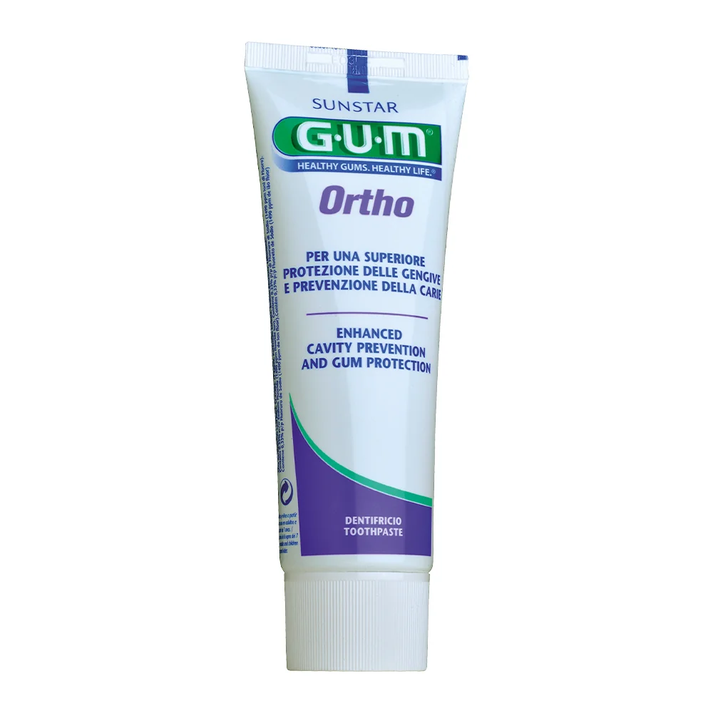 Gum Ortho Gel Dentifricio 75 ml Prevenzione della Carie
