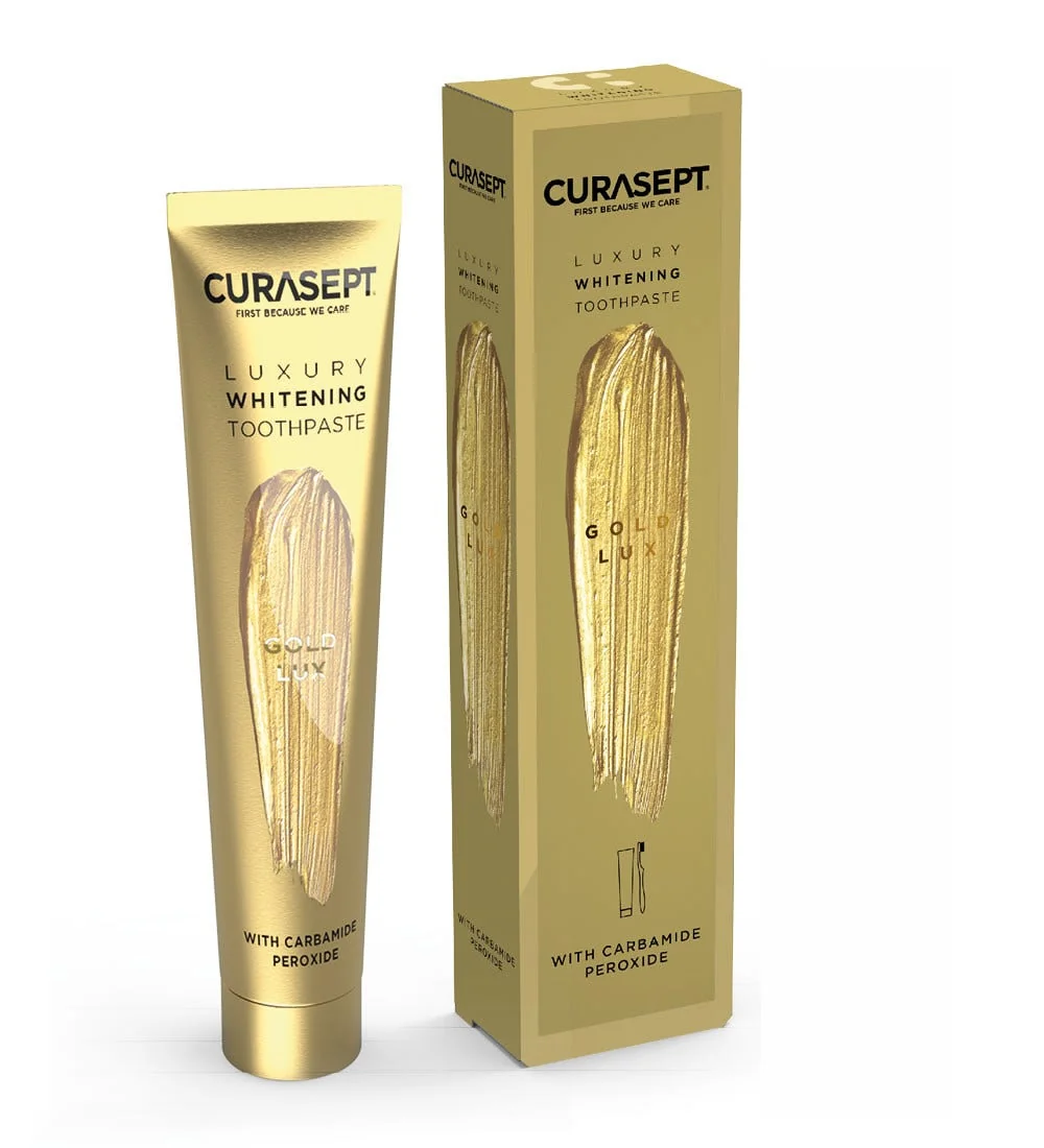 Curasept Gold Luxury White75Ml Effetto Sbiancante