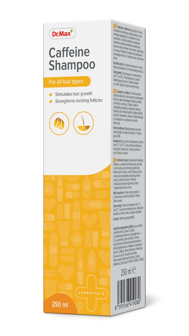 Dr. Max Shampoo alla Caffeina 250Ml Rafforzante e Anticaduta