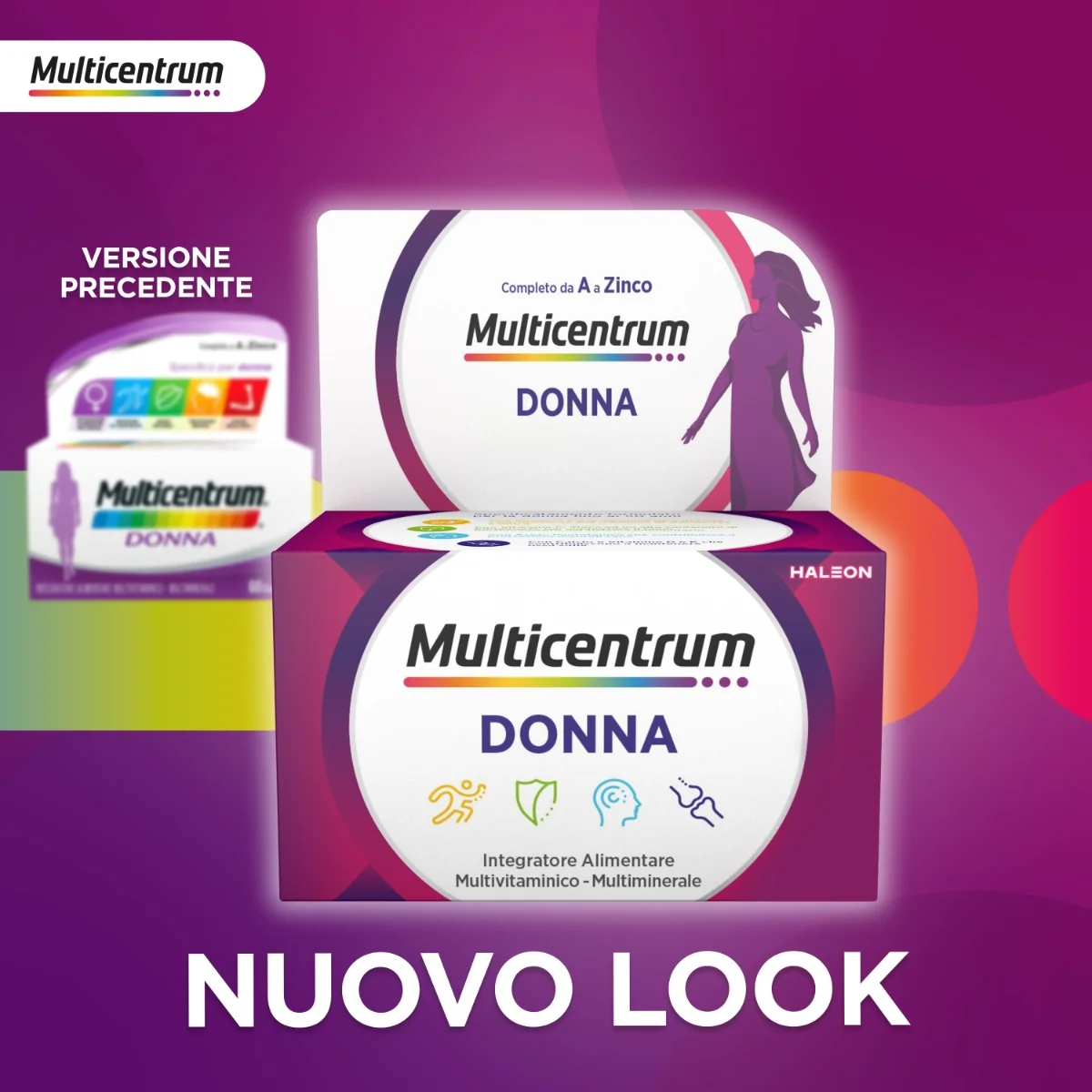 Multicentrum Donna 60 Compresse Multivitaminico Donna