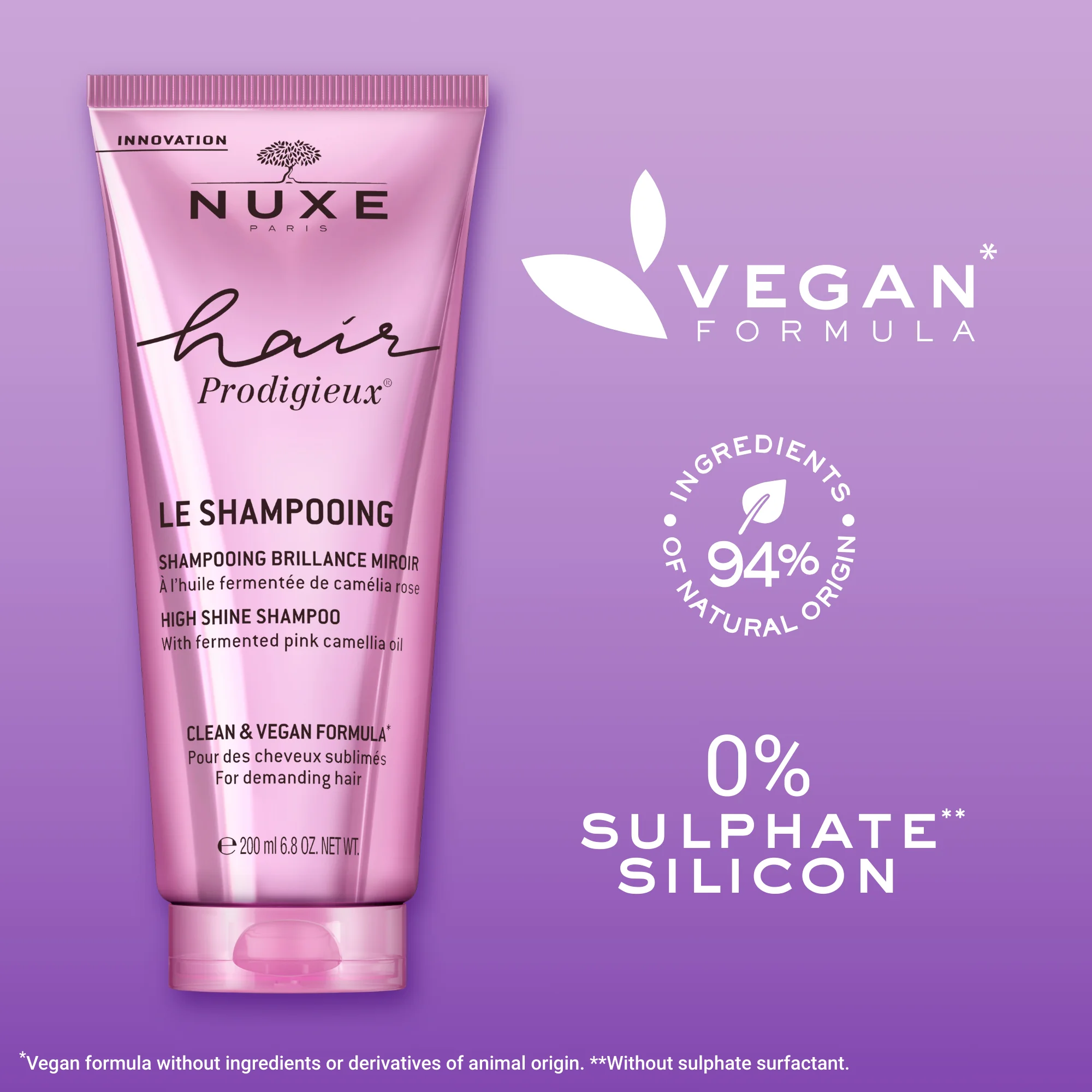 Nuxe Hair Prodigieux Shampoo Illuminante 200ml Nutriente