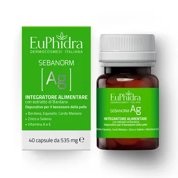 EuPhidra Sebanorm Ag 40 Capsule Integratore Acne