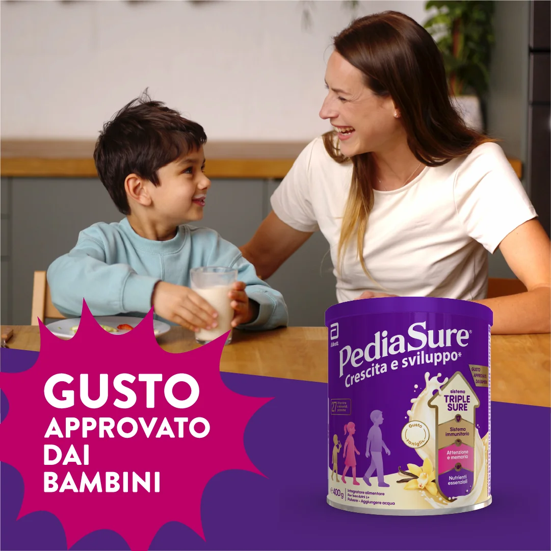 Pediasure Crescita E Sviluppo Integratore Multivitaminico Per Bambini 400g Gusto Vaniglia Integratore per la Crescita