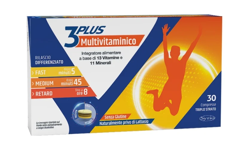 Multivitaminico 3Plus 30Cpr Senza Glutine